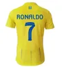 23 24 Al Nassr FC Fußballtrikots Ronaldo 2023 2024 Home Gelb Auswärts CR7 Gonzalo Mane Martinez Talisca Damen FANS Spielerversion Herren Kinderset Fußballtrikot Al-Nassr