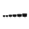 100pcs/lot 10g 15g 30g 50g 100g 150g Black Empty aluminum jar 50gram metal cream jar 150g aluminum tin cosmetic container Matte Black