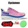 Hoka Hokas One Bondi Clifton R 9 Zapatillas para correr para hombre, mujer, negro, para hombre, para mujer, zapatillas de deporte, diseño de movimiento 662ess