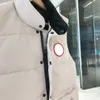 Down Winter Tasarımcı Yelek Erkek Kadın Püskürtme Ceket Parkas Ceket Erkekler İçin Su Geçirmez Kolsuz Ceketler Kanada Kaz Moda Trendi Çift