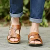 Sandalen echte lederen mannen mannelijke zomerschoenen buiten casual koehide strand twee gebruiken heren sandalen slippers 230404