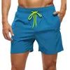Herren Shorts Fashion Beach Shorts Elastischer Verschluss Herren Badehose Qui Dry Beach Shorts Wi Zipper Poets Z0404