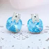 Stud Earrings ER-00388 Korean Crystal Wedding Gift Square Earings Fashion Jewelry 2023 Items Women Wholesale In Bulk