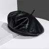 Black Colour Runway Hat 195608 Fashion Vintage Letter D BritishTrend Women's Outdoor Winter Women Hat Bowler Hat Sailor Cap Luxury Designer Beret Hat