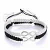 Lien Bracelets Est Couples Bracelet Ensemble 2pcs Tissage Bijoux De Mode Tressé Noeud 8 Amitié Pulseras Mujer Chaîne