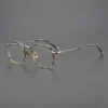 Lunettes de soleil design lunettes de soleil pour femmes haut niveau japonais fait à la main écaille de tortue bluebell herbe sculpture boîte ultra léger cadre de lunettes visage rond homme