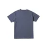 23ss été hommes coton t-shirt peint à la main or imprimé t-shirt Cocktails mode rue t-shirt décontracté bleu marine