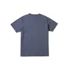 T-shirt da uomo in cotone estivo 23ss T-shirt con stampa dorata dipinta a mano T-shirt casual da strada per cocktail blu navy