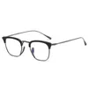 2023 modeontwerper Nieuwe zonnebrillen Pure Titanium wenkbrauw wenkbril Japans Wannian Turtle 1112 hetzelfde bord groot gewone gezichtsartefact spektakel frame