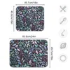 Placemats Blauw Roze Twijgen Bloemen Print Absorberende Schotel Droogmat Voor Keuken Teller Protector Microfiber Servies Pad Placemat