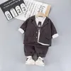 Clothing Sets Children's 2023suits Boys' Three-piece Long-sleeved Suits Baby Autumn