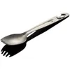 Dinnerware Sets Fork Spoon Picnic Cutlery Bottle Opener Can Open Gas Tank Titanium Kitchen Accessories Dining Table Set