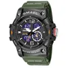 SMAEL SL8007 relogio men's sports watches LED chronograph wristwatch military watch digital watch good gift for men & boy283L