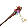 Hair Clips & Barrettes Simple Ancient Disc Headdress Court Temperament Retro Wood Mule Han Clothing Classical Ornament Woman