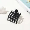 3/5 Teeth Ponytail Holder Barrettes Acrylic Solid Color Hair Claws Clip Clip Hair Accessories Crab Clip Duckbill Hairpin