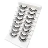 Falsche Wimpern 8 Paare 15-20 mm 3D Natural Makeup Kit Mink Lashes Extension Fake Maquiagem