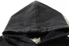23FW Black Sweatshirts Hoodies Hommes Oversize Skull Print Pull Hoode Hip Hop Pulls