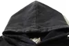 23FW Black Sweatshirts Hoodies Men Oversize Skull Print Pullover Hoode Hip Hop Pullovers