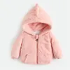 Jackets Baby Girls Fleece Coat 1 tot 4 jaar Children's Dikke Warm Kleding 2023 Herfst Winter Boys Koreaanse stijl Outerwear Kid Cartoon Jacket