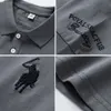 Mens Polos Summer Luxury Business Polo Shirts Lapel Casual Fashion Short Sleeve Brand Embroidered Baggy Clothing 230404