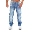 Calça Masculina Straight Jeans Masculino Cintura Alta Jeans Primavera Verão Namorado Streetwear Solto Cacual Designer Calça Longa Denim 230404