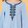 Vêtements ethniques filles musulmanes robe à carreaux manches bouffantes robes marocaines enfants enfants Kimono islamique une ligne robe caftan Abaya Elbise