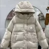 Women's high collar down jacket, women's wool sweater jacket, designer, women's knitted and patchwork down jacket, warm and fashionable outdoor street clothing