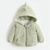 Jackets Baby Girls Fleece Coat 1 tot 4 jaar Children's Dikke Warm Kleding 2023 Herfst Winter Boys Koreaanse stijl Outerwear Kid Cartoon Jacket