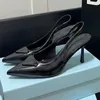 sapatos mulher salto alto designer slingback sapato vestido gatinho salto alto aço bomba bico fino sandálias preto branco rosa bombas mulheres saltos