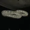 Avizeler Led Kolye Lambası Yaratıcı Modern Lüks Kristal Kişilik Tasarımcısı Villa Lobi Dekoratif Işık