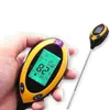 Digital Moisture Meter PH Sunlight Light Tester Meter Soil Water Hygrometer Garden Tool 4In1 For Agriculture Thermometer