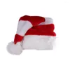 Bérets Joyeux Noël CHAPE DE DÉCORATION FOLVET VELVET STRIRET SANTA CLAUS PLUSE CAP SKULL EXTÉRIEUR