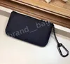 M62650 Key Pouch Wallet With box PU Leather Card Holders Purse CLES Luxury Designer Fashion Women Men Key Ring Credit Coin Purses Mini Wallets Charm Brown Canvas
