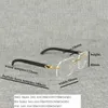 20% off for luxury designers Vintage Wood Square Clear Men Natural Buffalo Horn Oversize Rimless Glasses Frame for Women Reading Optical Oval OculosKajia