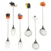 Spoons Fork Stainless Steel Dinner Spoon Kitchen Dessert Halloween Cake Restaurant Cutlery Pumpkin