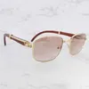 Designer de luxe pour femmes Rétro en bois Accessoires pour hommes Marque Shaes pour femmes Protect Lentes Sol Mujer