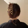 Большие металлические волосы Claw Clip нерегулярные шпильки панк -стиль серебряный золотые когти для волос Barrettes Женские винтажные клипы аксессуары для волос