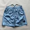 Sten shorts kompass broderi designer mens metall nylon shorts mode hight street sport shorts snabb torkning badkläder man strandbyxor