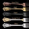 Dinnerware Sets 20 Piece Service For 4 Baroque Royal Luxury Gold Black Cutlery Set Stainless Steel 18/10 Flatware Vintage Wedding Silverware