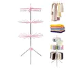 Hangers Clothes Drying Rack 360 Rotatable Tripod Airer For Indoor Outdoor Laundry Hanger Towels Socks Underwear Shirts