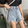 Jeans para mujer Mujeres Denim Shorts Vintage Ripped Summer High Cintura Mujer Chic Streetwear Elegante Sexy Girls Gozbkf