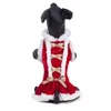 Собачья одежда поставляется рождественское платье собаки одежда Красная юбка хлопковая одежда