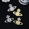Broche Brochejões de broches Broches Pin Broches Broches Silver Gold Men Brand Luxury Pins Women Crystal Rhinestone Pearl Letter Decoration Broches Gream