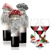 Exploding Christmas wine glasses hugging Santa Claus snowman reindeer Christmas window decoration Christmas gifts