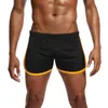 Shorts Masculinos E Malha Pista Esportiva Calças De Campo De Nylon Calças De Ângulo Plano