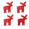 Kerstversiering 4 stks/set Boom Hangende Ornament Thuiskantoor Houten Stukken Houten Decoratie