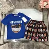 Neue Designer Mosch Style Kinderkleidung Sets für Sommer Jungen und Mädchen Sport Anzug Baby Infant Kurzarm Kleidung Kinder Set 2-12T