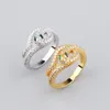 Braccialetti di bracciali per oro iniziale per donne uomini designer di lusso gioielli serpente femme set di argento semplice coppia di gioielli anelli di gioielli regali per la festa all'ingrosso della festa all'ingrosso