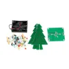 Juldekorationer DIY ELEKTRONISK TREE 3 Färg Blinkande Electric Home Year Party Decoration Glowing Ornaments Kit