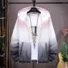 Mäns jackor Summer Trend Men's Sunscreen Clothes Coat Jacket Huven Casual Thin Breattable Sports snabbtorkande strandkläder Streetwear